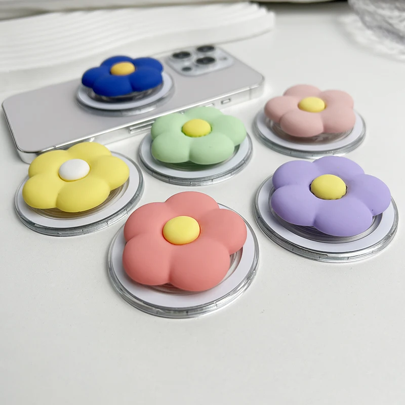 Socket Talk Macron Color Resin Flower Uchwyt na telefon komórkowy do Magsafe IPhone Mac Samsung Safe Ring… Socket Talk Macron Color Resin Flower Uchwyt na telefon komórkowy do Magsafe IPhone Mac Samsung Safe Ring…