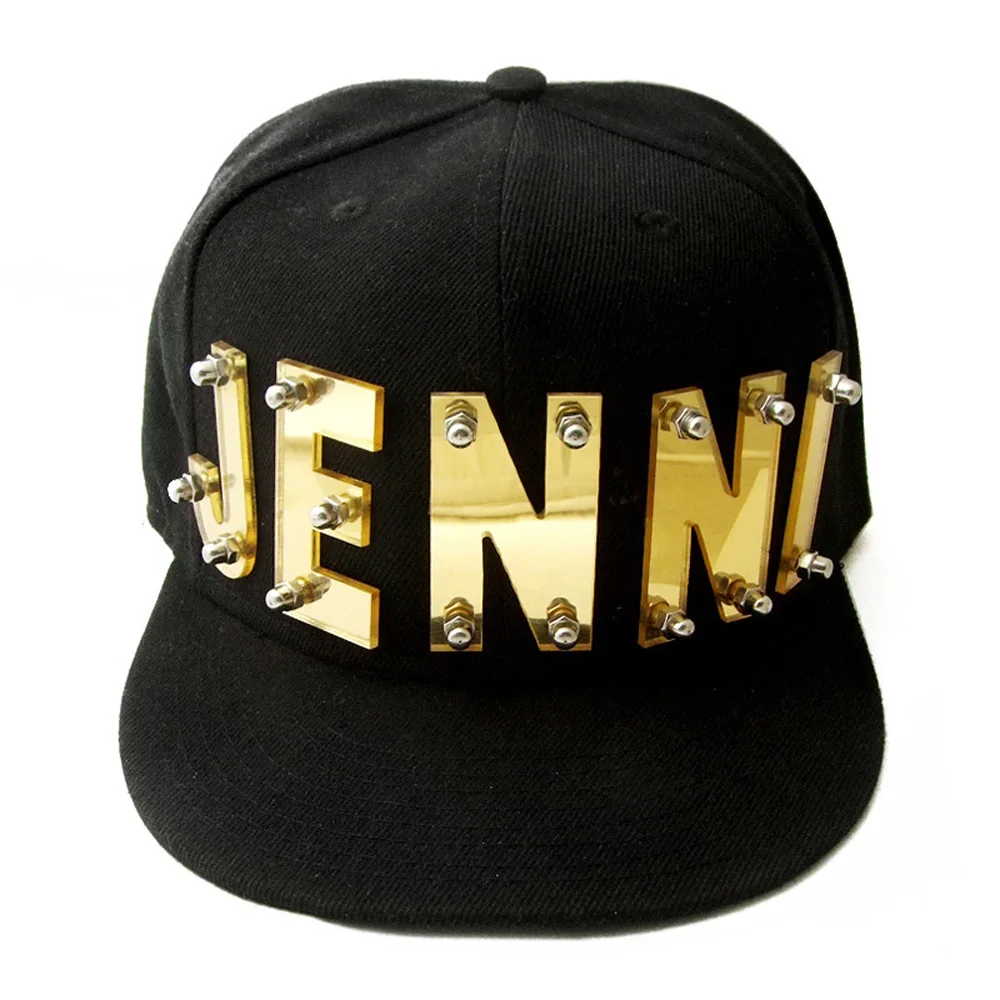Spersonalizowana nazwa akrylowa kapelusz niestandardowy czapka typu Trucker dostosuj list czapka Hip Hop…