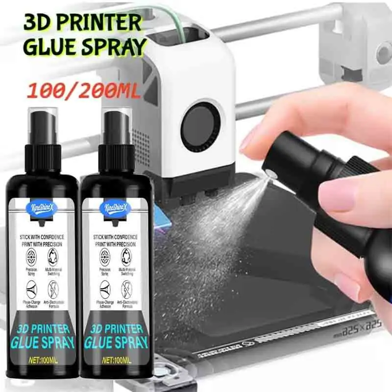 Spray klejący do drukarek 3D o dużej wytrzymałości, 100/200 ml, odpowiedni do filamentów PLA, ABS, PETG, TPU… Spray klejący do drukarek 3D o dużej wytrzymałości, 100/200 ml, odpowiedni do filamentów PLA, ABS, PETG, TPU…