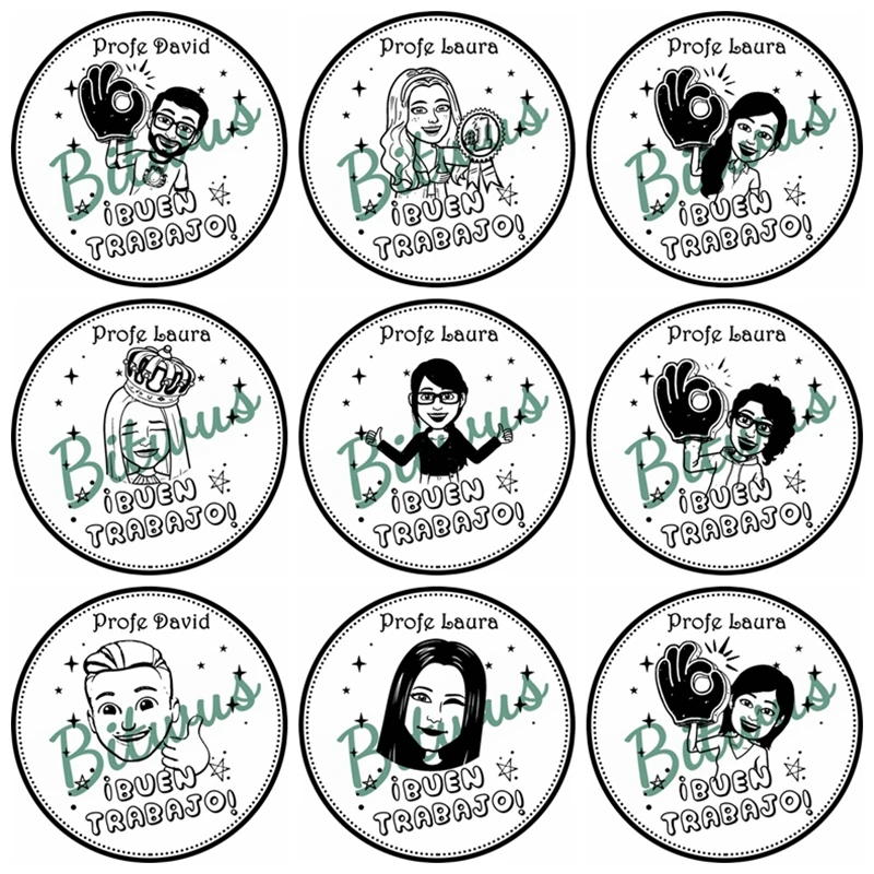 Stempel dla nauczyciela hiszpańskiego Bitwus, spersonalizowany znaczek dla nauczyciela, męski hiszpański… Stempel dla nauczyciela hiszpańskiego Bitwus, spersonalizowany znaczek dla nauczyciela, męski hiszpański…