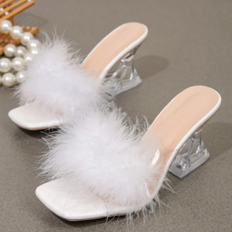 Summer Crystal Shaped Slippers with Women’s Fashion Square Head Open Toe Slip-on Anti-slip Wear-resistant… Summer Crystal Shaped Slippers with Women’s Fashion Square Head Open Toe Slip-on Anti-slip Wear-resistant…