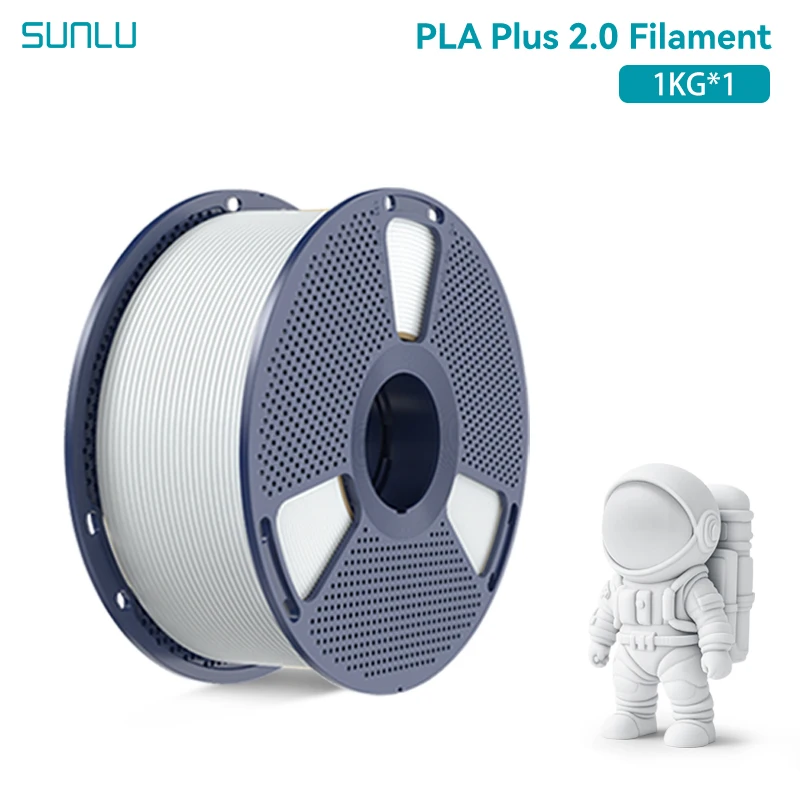 SUNLU 1KG PLA Plus 2.0 Filament do drukarki 3D 1,75 mm 1000 g szpuli (2,2 funta) schludno uspołuzony filament… SUNLU 1KG PLA Plus 2.0 Filament do drukarki 3D 1,75 mm 1000 g szpuli (2,2 funta) schludno uspołuzony filament…