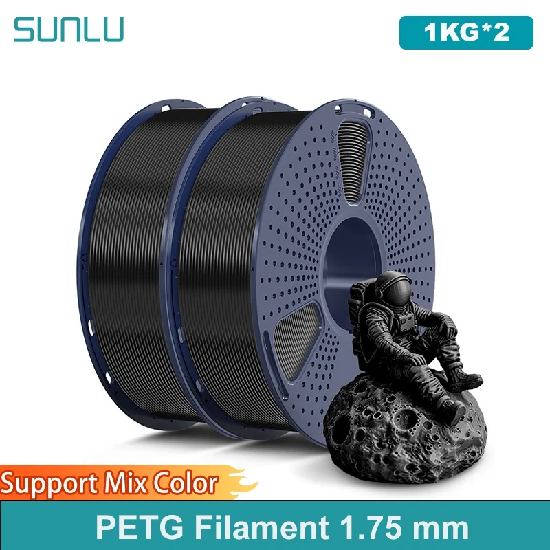 SUNLU 2KG PETG/PETG Przezroczysty Filament 1.75 ±0.02mm 1kg Szpula (2.2lbs) Wysoka Wytrzymałość Czysto… SUNLU 2KG PETG/PETG Przezroczysty Filament 1.75 ±0.02mm 1kg Szpula (2.2lbs) Wysoka Wytrzymałość Czysto…
