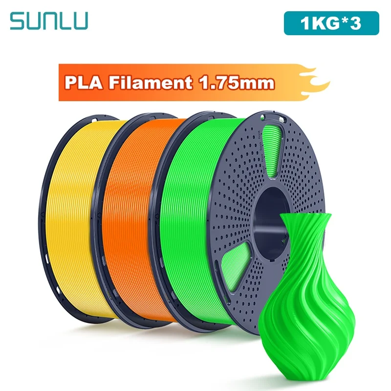 SUNLU 3KG PLA /Przezroczysty Filament do Drukarki 3D 1.75mm 1000g Szpula (2.2lbs) Czysto Układany Bez Węzłów… SUNLU 3KG PLA /Przezroczysty Filament do Drukarki 3D 1.75mm 1000g Szpula (2.2lbs) Czysto Układany Bez Węzłów…