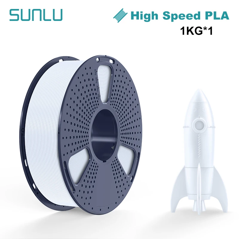 SUNLU 5KG High Speed PLA 3D Printer Filament 1KG 1.75mm ±0.02MM High Flow Speedy 3D Printer Filament…