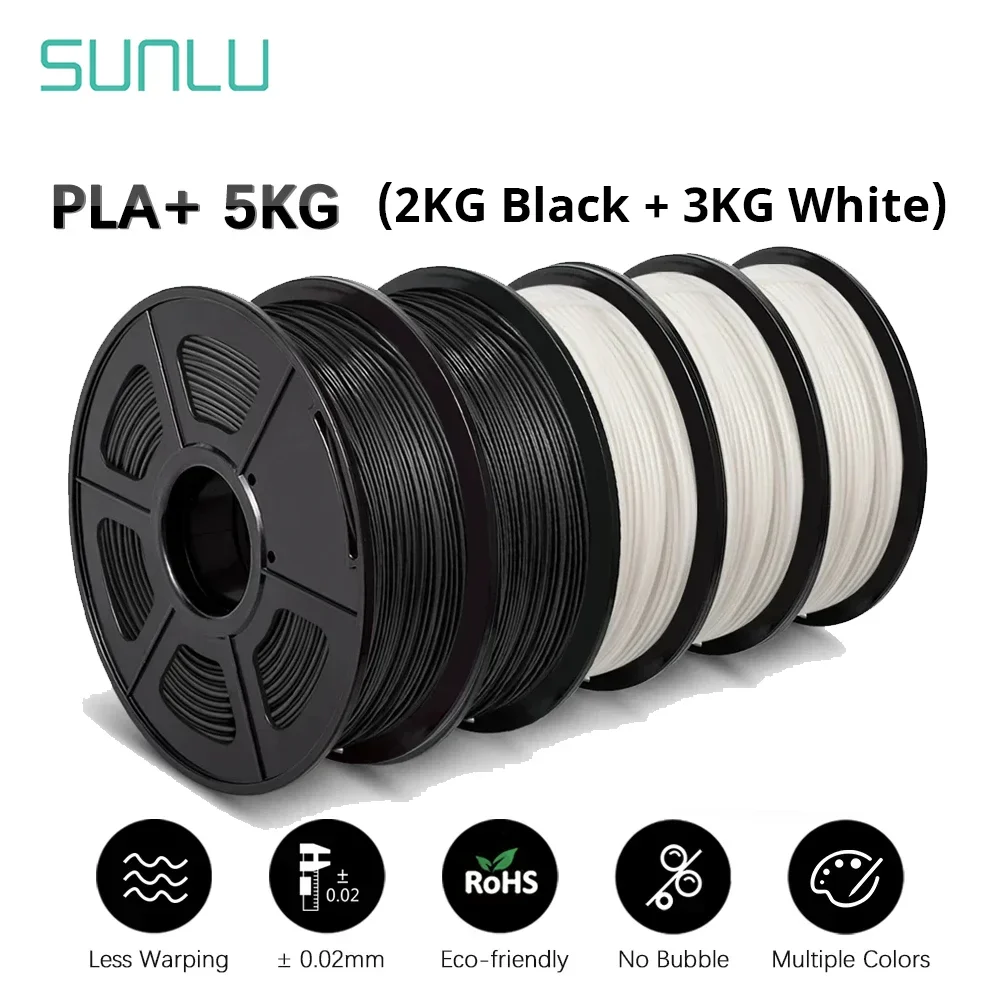 SUNLU 5KG PLAPLUS Filament 1,75MM Schludnie uzbrojony Bez węzłów Bez pęcherzyków Ekologiczny Nietoksyczny… SUNLU 5KG PLAPLUS Filament 1,75MM Schludnie uzbrojony Bez węzłów Bez pęcherzyków Ekologiczny Nietoksyczny…