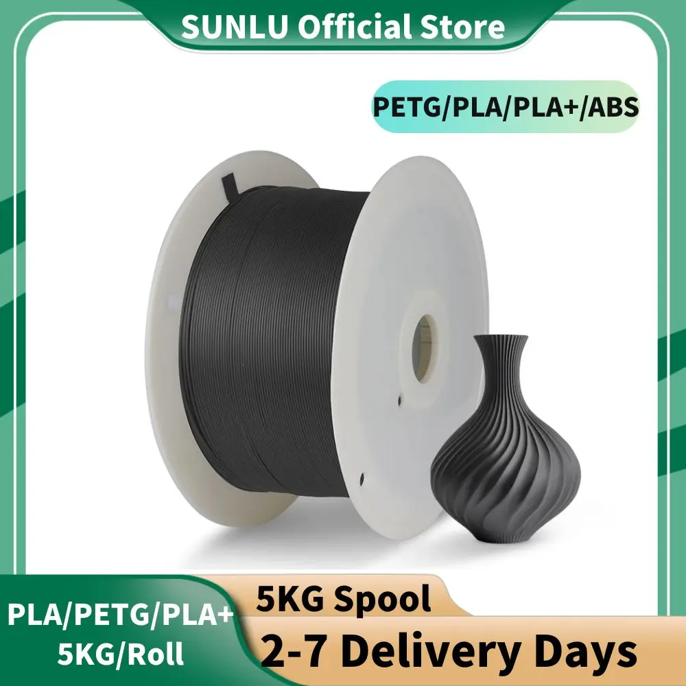 SUNLU 5KG/Rolka Duża Rolka Filamentu PLA/PETG/PLA+ do Drukarek 3D – Odporny na Wilgoć, Bez Plątania, Idealny… SUNLU 5KG/Rolka Duża Rolka Filamentu PLA/PETG/PLA+ do Drukarek 3D – Odporny na Wilgoć, Bez Plątania, Idealny…