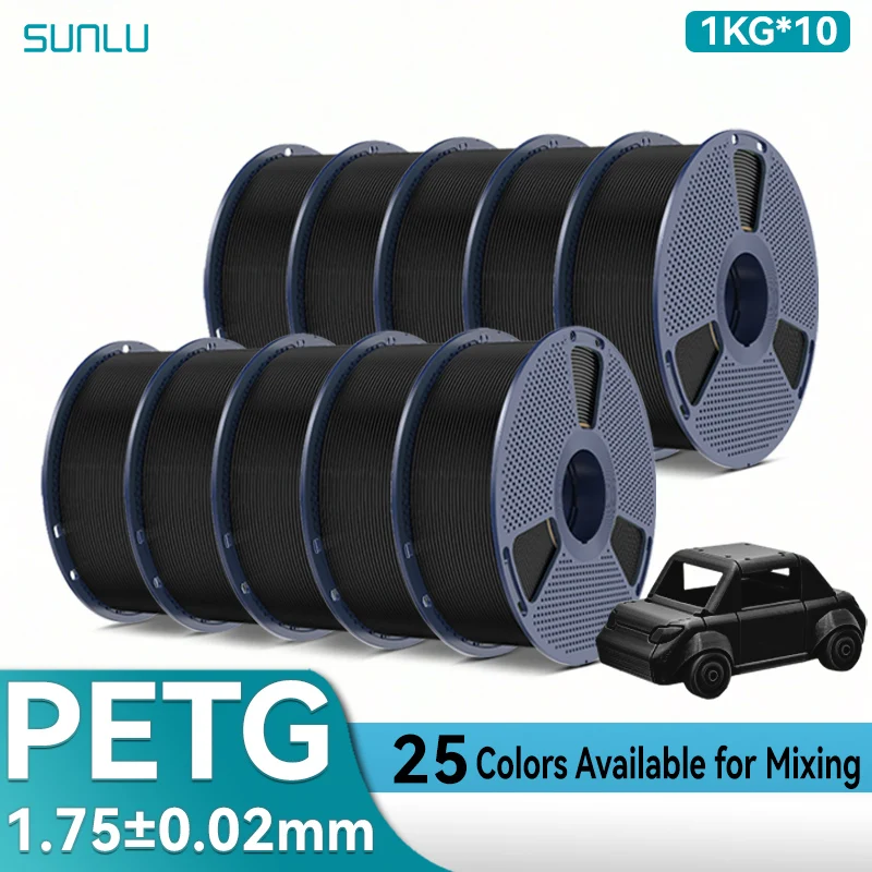 SUNLU Filament PETG 3D 1.75mm 10KG 22LBS Wysoka Wytrzymałość Trwały Filament PETG 3D z Szpulą Wielokrotnego… SUNLU Filament PETG 3D 1.75mm 10KG 22LBS Wysoka Wytrzymałość Trwały Filament PETG 3D z Szpulą Wielokrotnego…