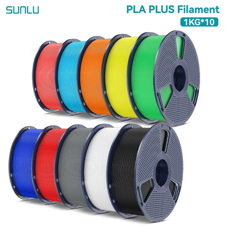 SUNLU Filament PLA Plus 1.75mm, Równo Nawinięty, Wysoka Wytrzymałość, Wielokolorowy Plastik PLA+ do Większości… SUNLU Filament PLA Plus 1.75mm, Równo Nawinięty, Wysoka Wytrzymałość, Wielokolorowy Plastik PLA+ do Większości…