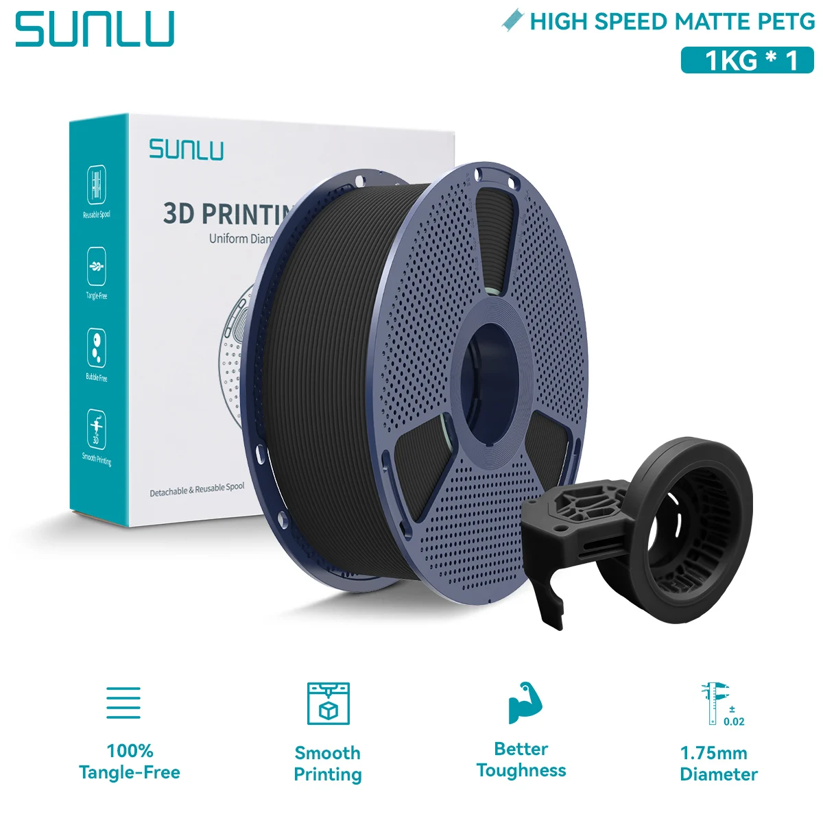 SUNLU High Speed PLA/PLA PLUS/Matte Petg Filament do drukarek 3D 1,75 mm, ładnie nawinięty, wielokolorowy… SUNLU High Speed PLA/PLA PLUS/Matte Petg Filament do drukarek 3D 1,75 mm, ładnie nawinięty, wielokolorowy…