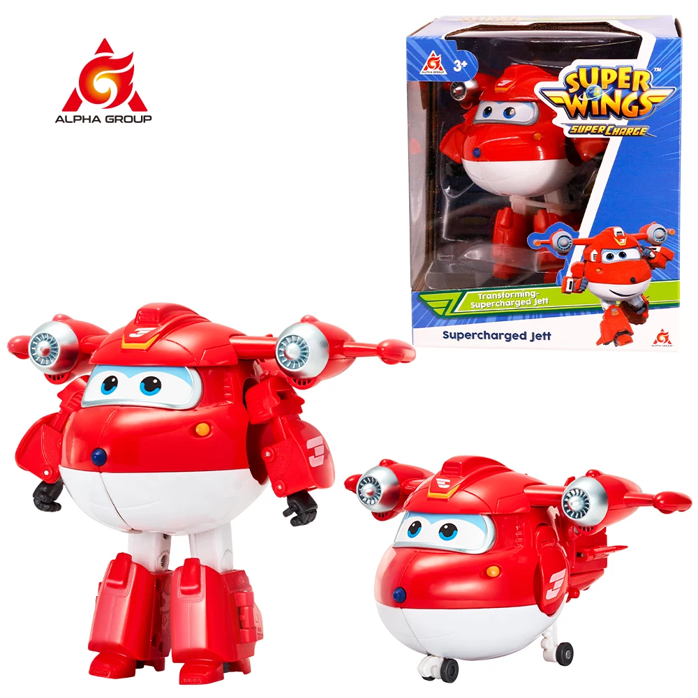 Super Wings 5-calowe Figurki Transformujące Jett Dizzy Donnie Samolot Robot Figurki Akcji Transformacja… Super Wings 5-calowe Figurki Transformujące Jett Dizzy Donnie Samolot Robot Figurki Akcji Transformacja…