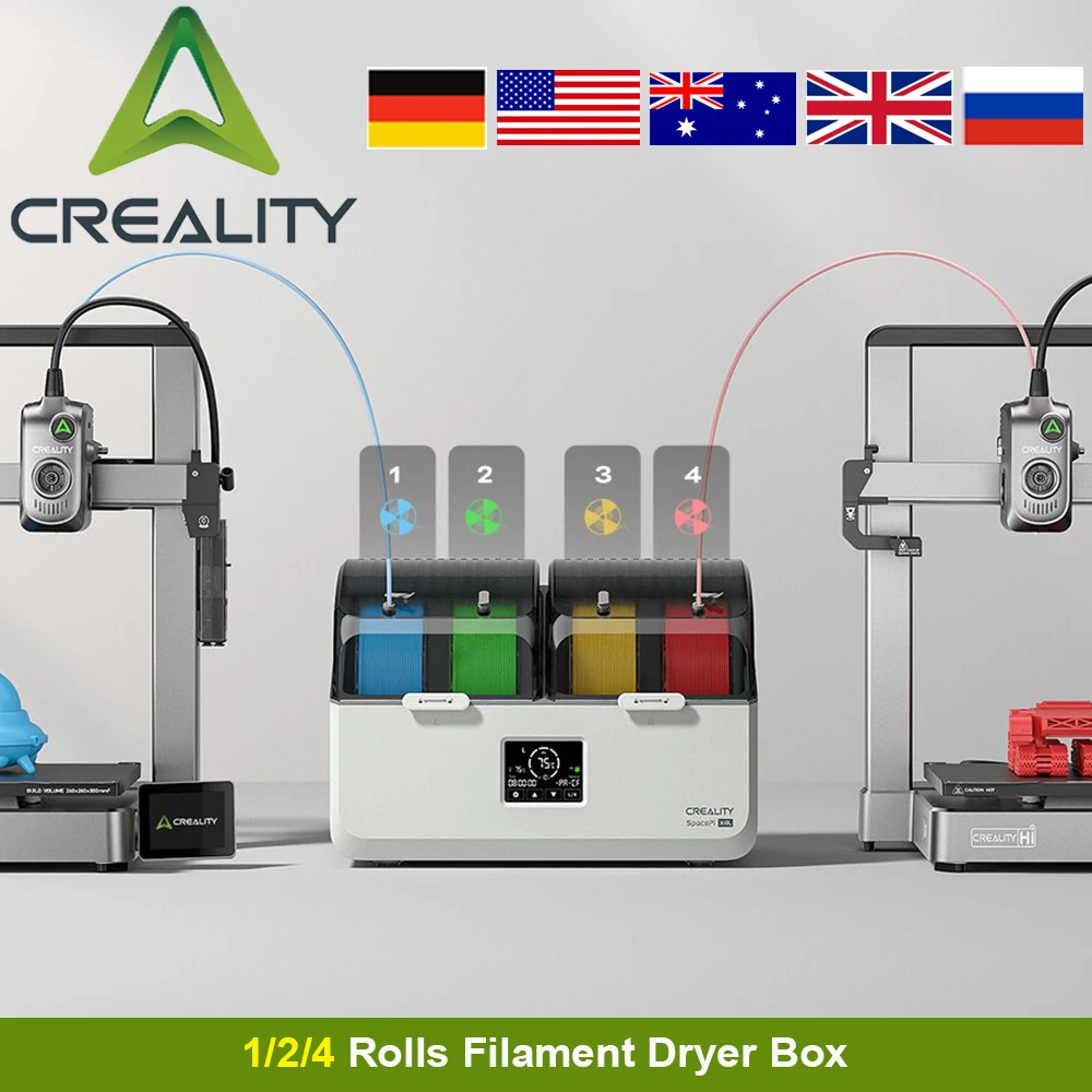 Suszarka do filamentu Creality Space Pi V2 Space π X4 X4L V2 Plus, dehydrator materiałów do drukarek 3D… Suszarka do filamentu Creality Space Pi V2 Space π X4 X4L V2 Plus, dehydrator materiałów do drukarek 3D…