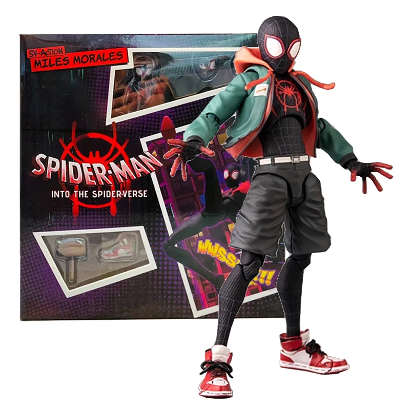 Sv Action Spiderman Miles Morales kolekcja figurek wartownika, podziwiaj pająka w zabawki modele postaci…