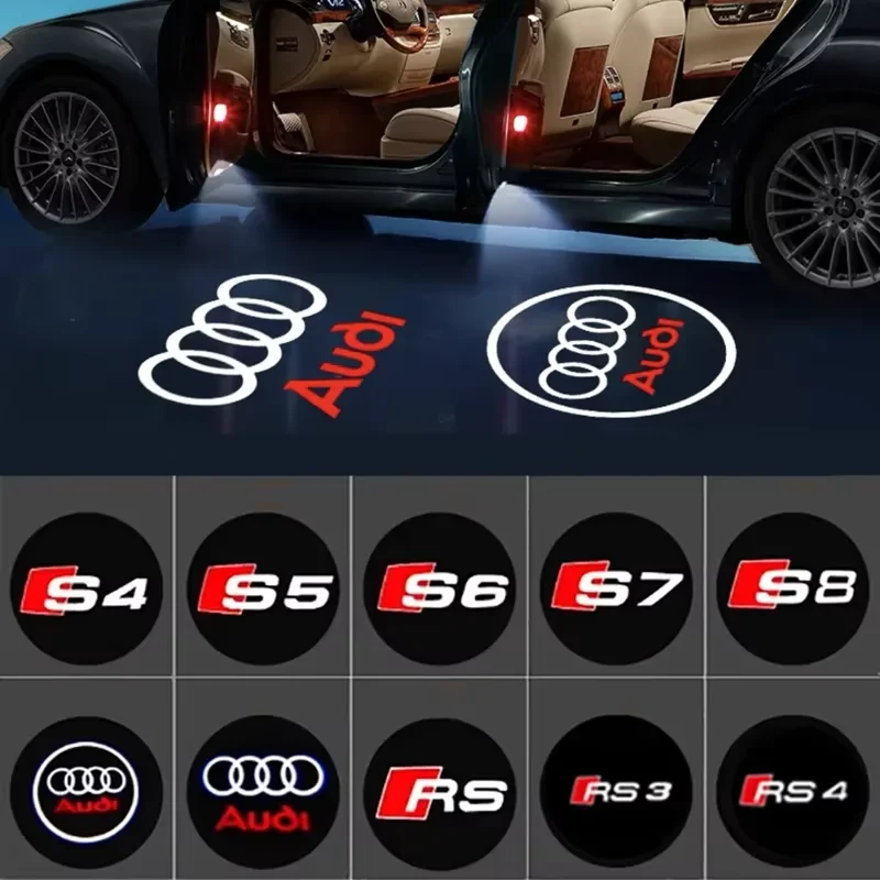 Światło powitalne LED z logo na drzwi samochodu Audi A4 B5 B6 B7 B8 B9 A1 A3 8V 8P 8L A6 C5 C6 C7 A5 A7 A8 Q3… Światło powitalne LED z logo na drzwi samochodu Audi A4 B5 B6 B7 B8 B9 A1 A3 8V 8P 8L A6 C5 C6 C7 A5 A7 A8 Q3…