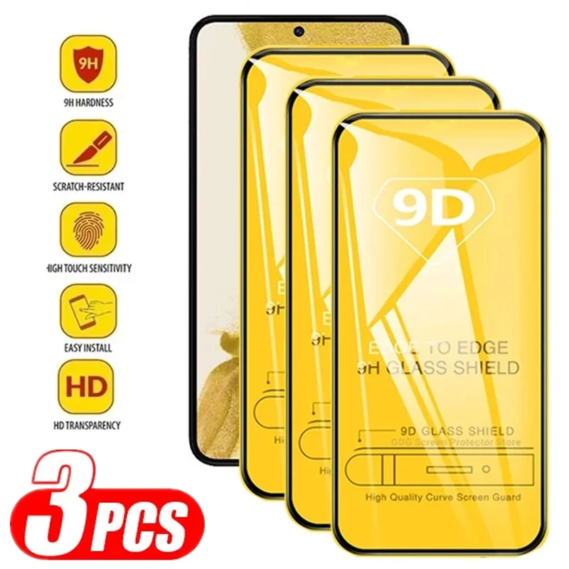 Szkło hartowane 9D do Samsung Galaxy A13 A53 A52 A32 A12 A50 A51 A52S A72 A54 A33 A71 A21S A73 A16 A56 M12…