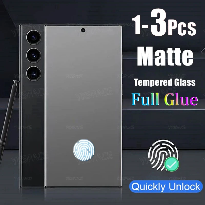 Szkło Hartowane 9H Matowe Frosted z Ochroną Odcisków Palców do Samsung Galaxy S26 S25 Edge S24 Ultra S23 FE…