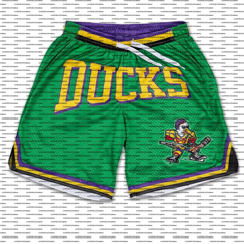 Szorty hokejowe Mighty Ducks Retro Mesh dla dzieci/dorosłych, sportowe szorty do koszykówki, przewiewne… Szorty hokejowe Mighty Ducks Retro Mesh dla dzieci/dorosłych, sportowe szorty do koszykówki, przewiewne…