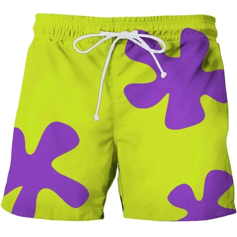 Szorty Plażowe 3D Anime Summer New Patrick Star Szybkoschnące Kąpielówki Damskie Męskie Hip Hop Krótkie…
