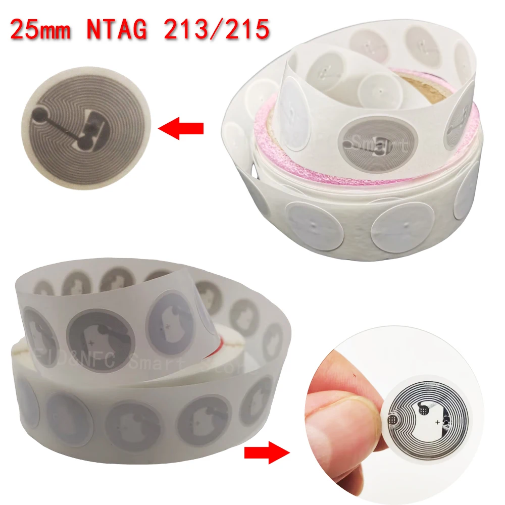Tagi NFC Nt/ag213 Nt ag215 Naklejka NFC 13,56 MHz Programowalne NT/AG 213 215 Naklejki na znaczniki RFID… Tagi NFC Nt/ag213 Nt ag215 Naklejka NFC 13,56 MHz Programowalne NT/AG 213 215 Naklejki na znaczniki RFID…