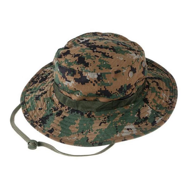 Taktyczny kapelusz Boonie kamuflaż czapka wędkarska Outdoor Sport czapka przeciwsłoneczna czapka treningowa na…