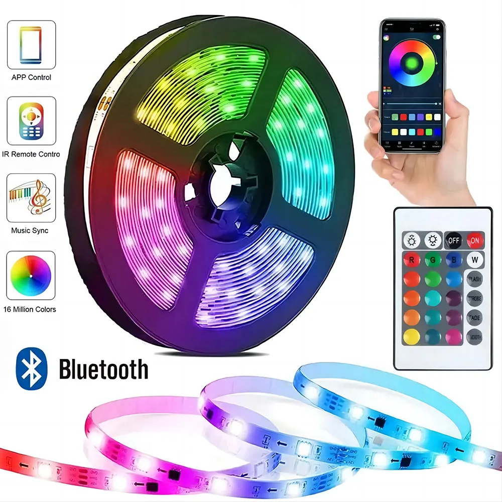 Taśma Bluetooth USB LED Strip Light 5050 SMD 5V USB RGB Lights Elastyczna taśma LED Lamp Ribbon RGB… Taśma Bluetooth USB LED Strip Light 5050 SMD 5V USB RGB Lights Elastyczna taśma LED Lamp Ribbon RGB…