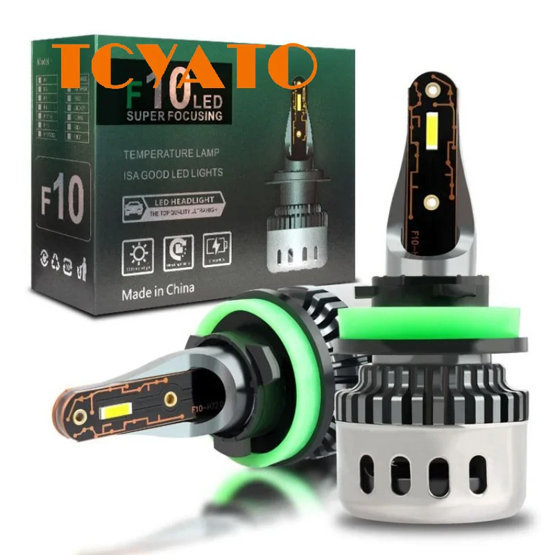 TCYATO 2 SZT. F10 H7 Led Reflektor Samochodowy 6000K H1 H8 H4 Żarówka Led Światło Przeciwmgielne 9012 Hir2…