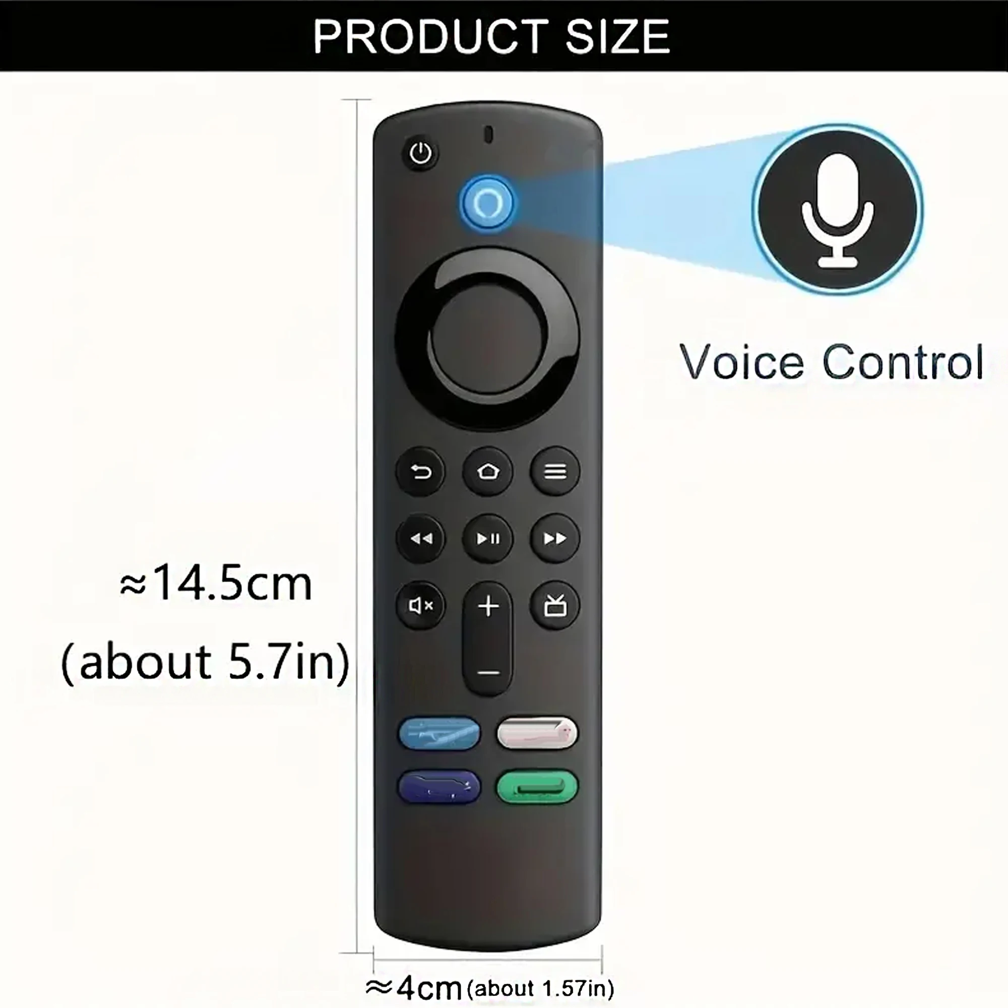 Telewizor zdalnie sterowany ABS LCD TV L5B83G dla Fire TV Stick Lite BT Pilot głosowy Amazon trzecia generacja
