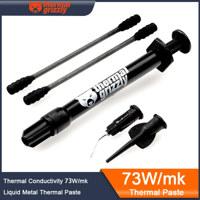 Termiczna pasta termiczna Grizzly Conductonaut 73W/mk o wysokiej przewodności cieplnej do chłodzenia procesora… Termiczna pasta termiczna Grizzly Conductonaut 73W/mk o wysokiej przewodności cieplnej do chłodzenia procesora…