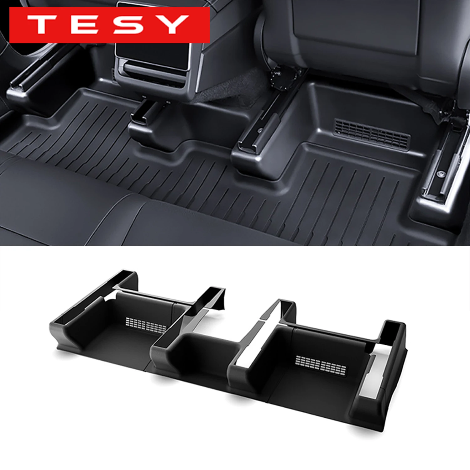 TESY Osłony narożników pod siedzeniami TPE do Tesli Model Y Juniper Launch Standard, ochraniacze szyn przesuwu… TESY Osłony narożników pod siedzeniami TPE do Tesli Model Y Juniper Launch Standard, ochraniacze szyn przesuwu…