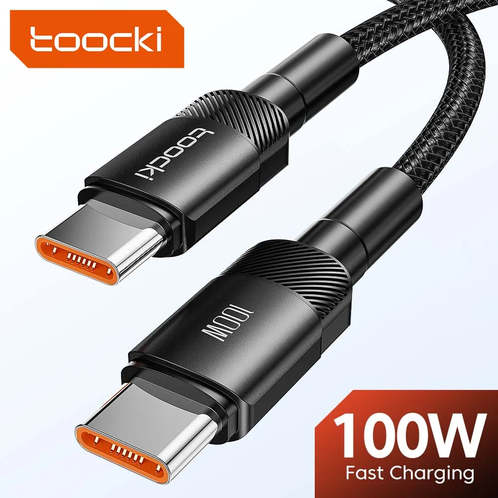 Toocki 100W Typ C do kabla USB C PD 3.0 Szybkie ładowanie 4.0 Szybkie ładowanie typu C do typu C dla Macbooka…