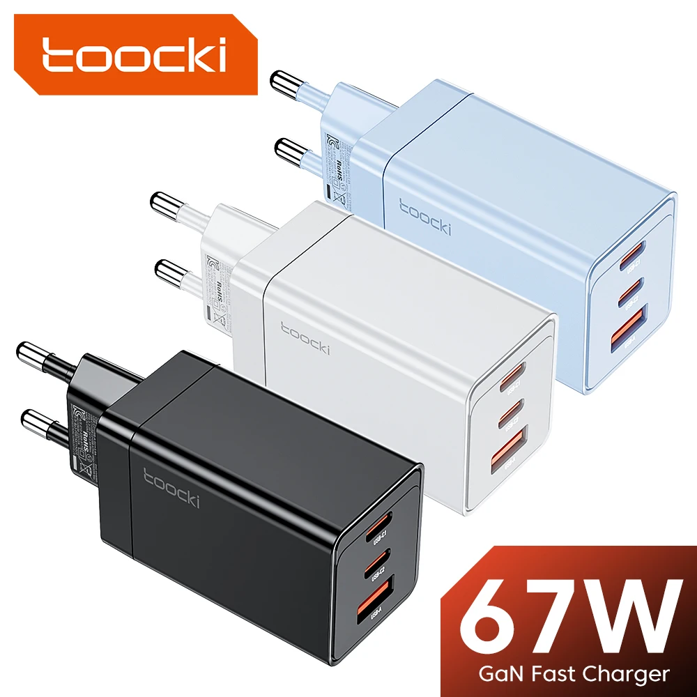 Toocki 67W GaN USB C Ładowarka Szybkie ładowanie Wielokolorowa ładowarka typu C do Macook iPhone 15 14 13 12… Toocki 67W GaN USB C Ładowarka Szybkie ładowanie Wielokolorowa ładowarka typu C do Macook iPhone 15 14 13 12…