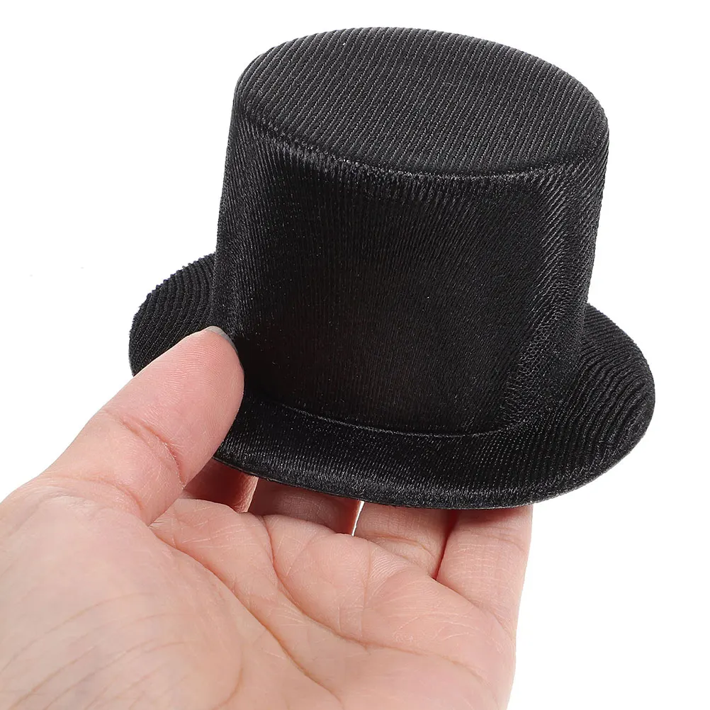 Top Hat Mini Cylinder Hats DIY Hat Craft Miniature Snowman Santa Claus Hat Kids Navidad Toys Gift Christmas…