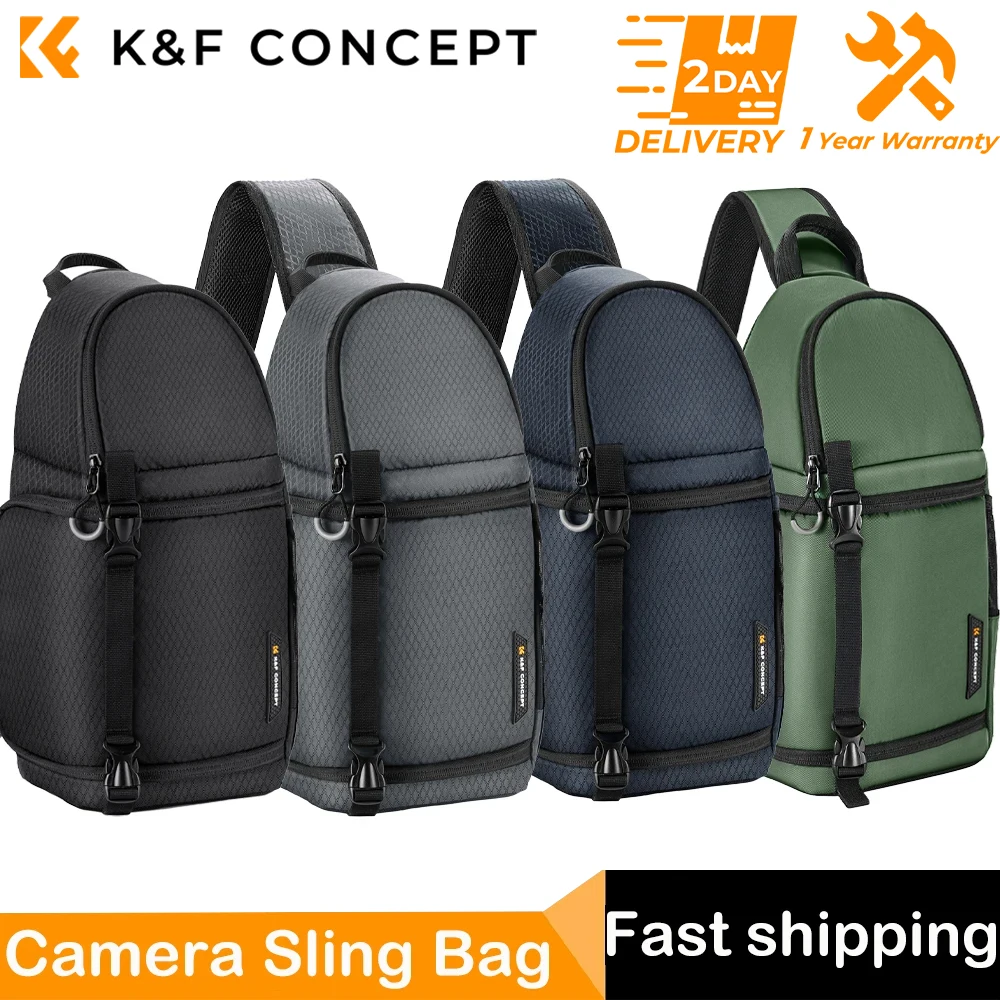 Torba na aparat K&F CONCEPT, plecak fotograficzny 10L, wodoodporny plecak na aparat, torba na aparat DSLR/SLR…