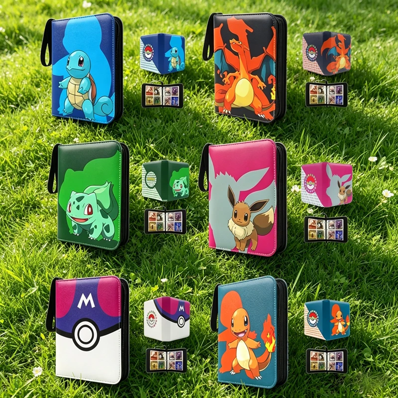 Torba na karty Pokemon, figurki anime, album na zdjęcia, album kolekcjonerski, album na karty z luźnymi…