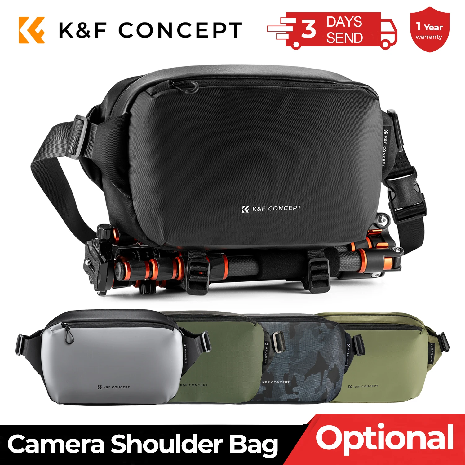 Torba na ramię K&F CONCEPT 10L na aparat fotograficzny do Canon/Nikon/Sony/DJI Drone, lekka torba podróżna do… Torba na ramię K&F CONCEPT 10L na aparat fotograficzny do Canon/Nikon/Sony/DJI Drone, lekka torba podróżna do…