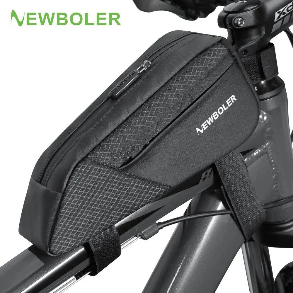 Torba na rower wodoodporna odblaskowa przednia rama worek rurkowy duża pojemność ultralekkich akcesoriów do… Torba na rower wodoodporna odblaskowa przednia rama worek rurkowy duża pojemność ultralekkich akcesoriów do…