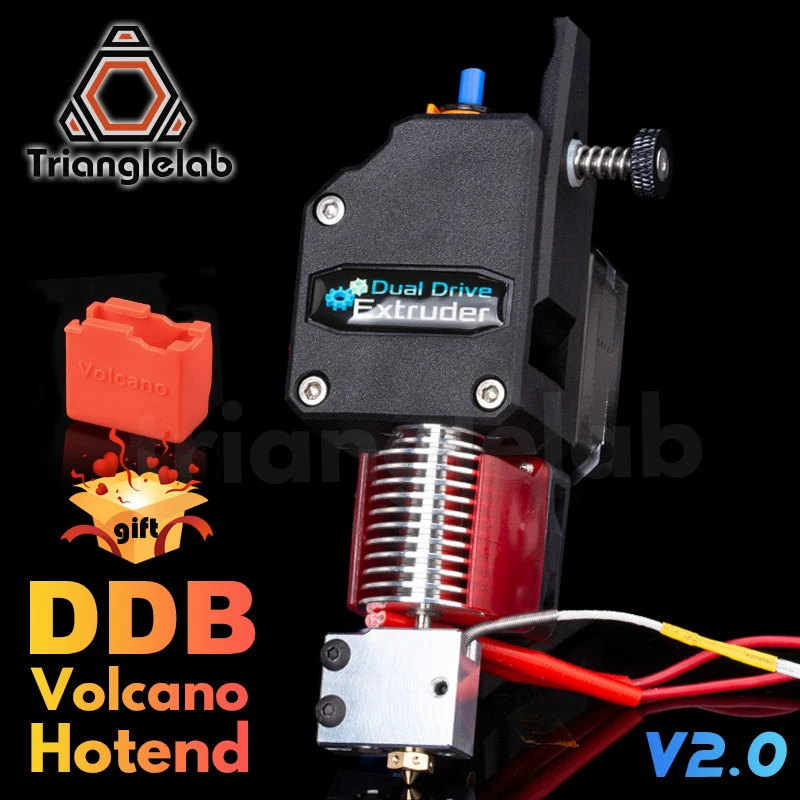 Trianglelab ® DDB EXTRUDER VOLCANO HOTEND MK8 Bowden Extruder Dual Drive Extruder do drukarki 3D, wysoka…