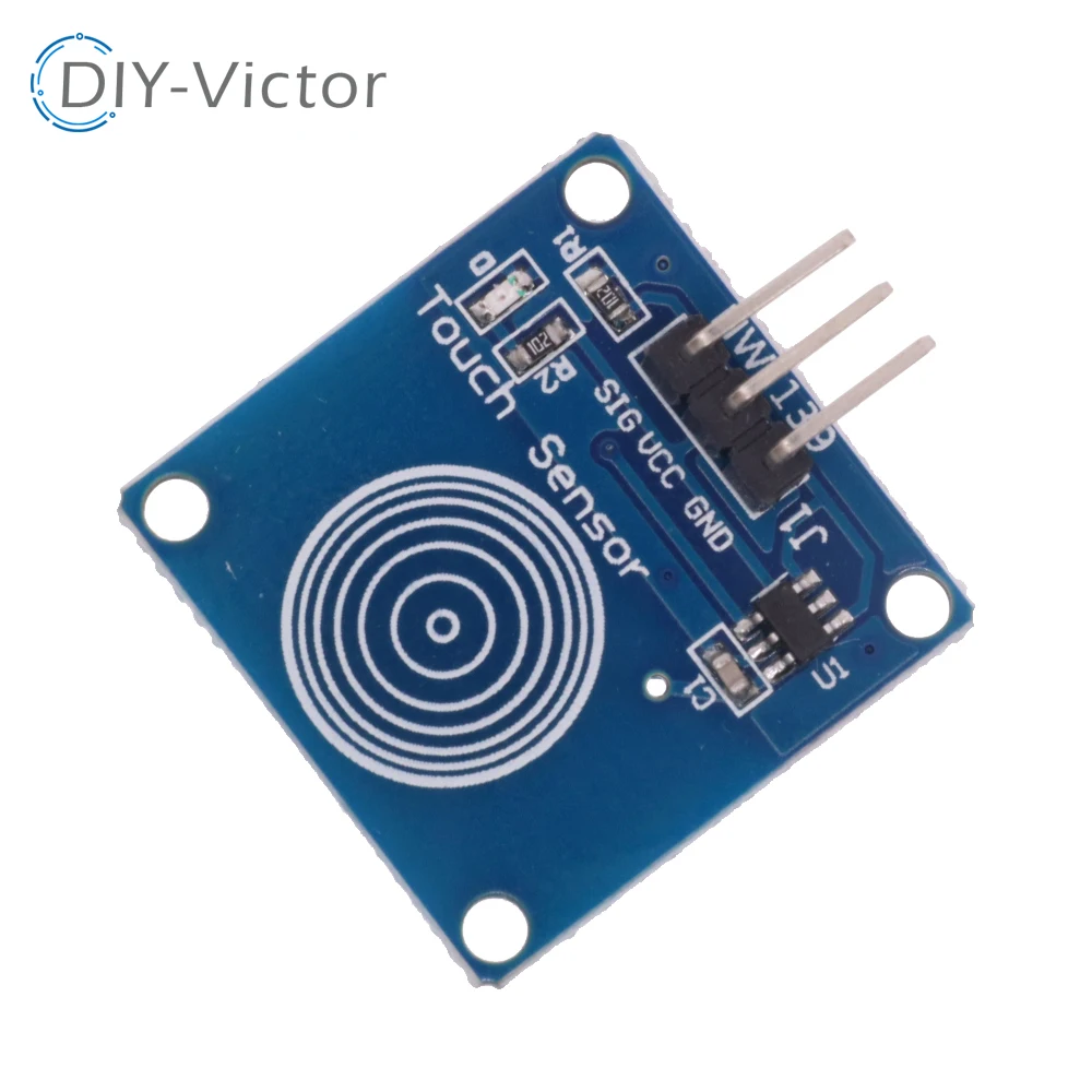 TTP223 moduł przełącznika dotykowego TTP223B 1 kanał Jog cyfrowy pojemnościowy czujnik dotykowy dla arduino…