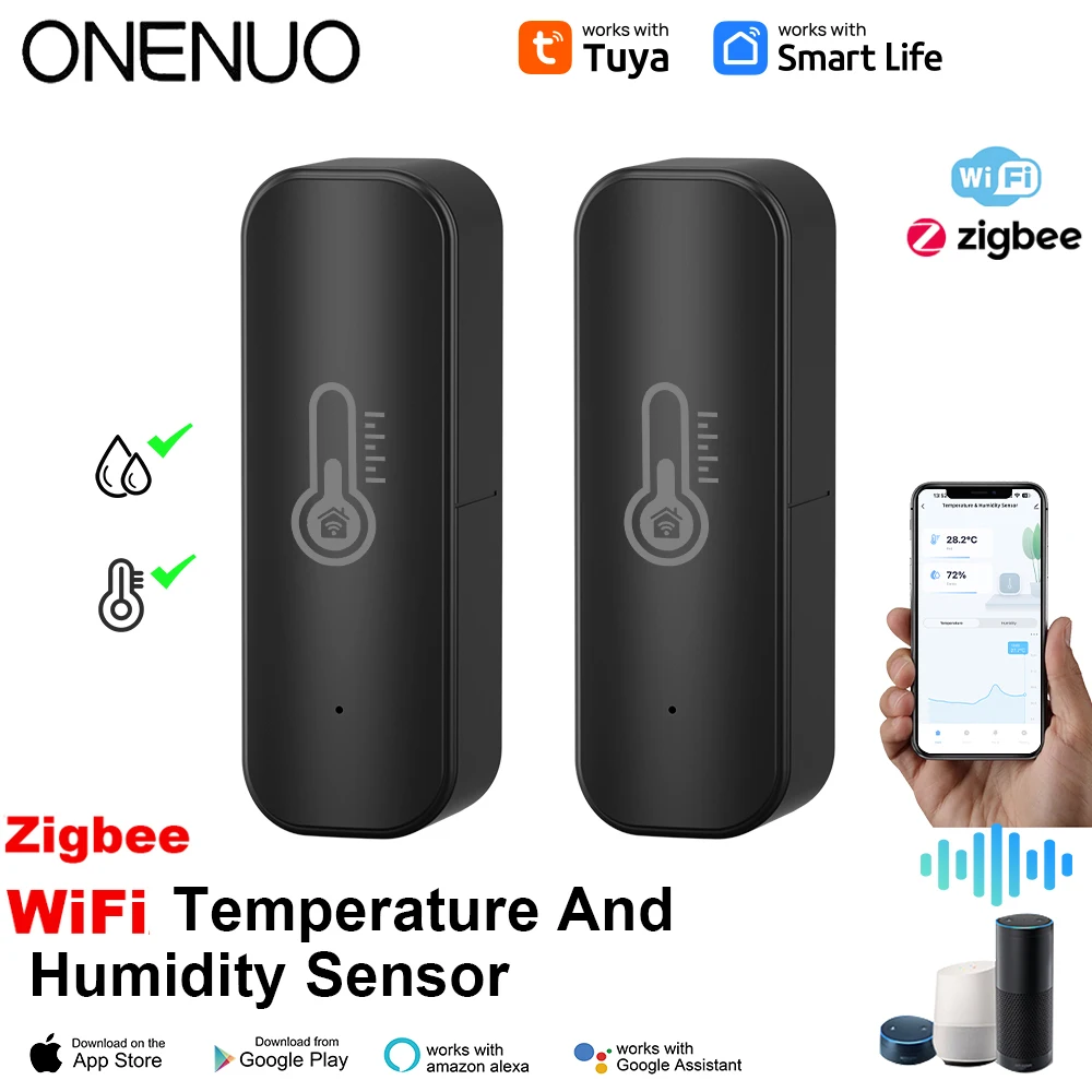 Tuya Zigbee/WiFi inteligentny czujnik temperatury i wilgotności kryty higrometr pilot aplikacji sterowanie… Tuya Zigbee/WiFi inteligentny czujnik temperatury i wilgotności kryty higrometr pilot aplikacji sterowanie…