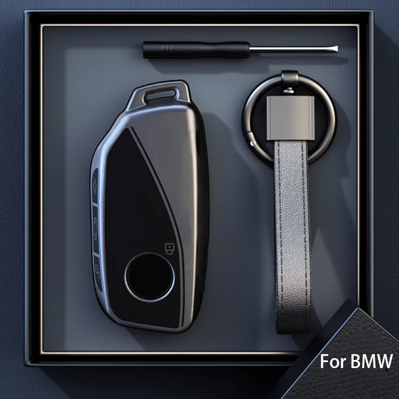 Tytanowo-szary do BMW I7 X7 G07 LCI IX I20 X1 U11 serii 7 G70 G09 XM U06 G81 M3 Pokrowiec na kluczyk…