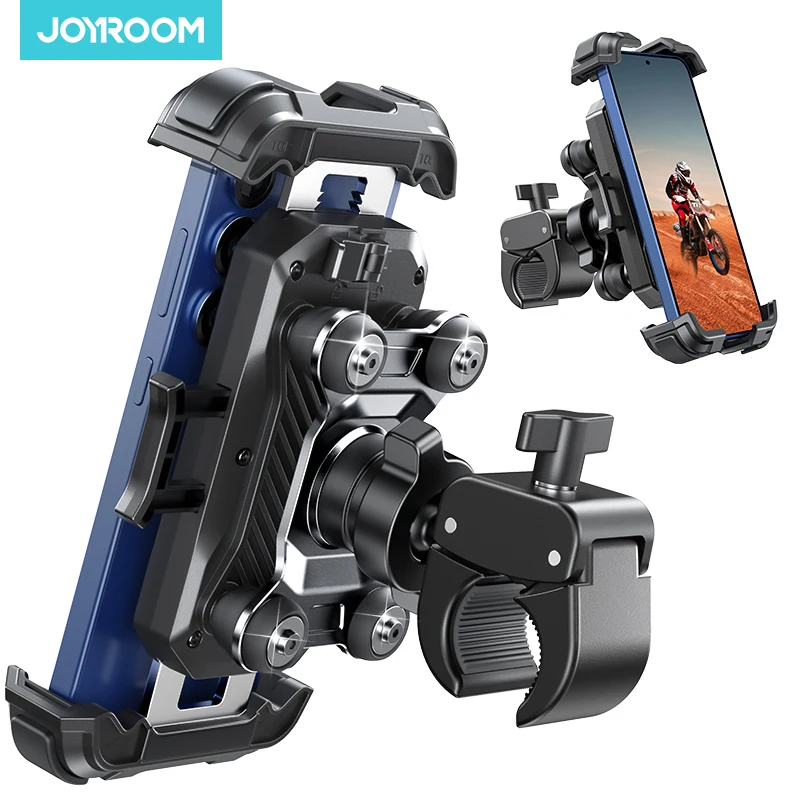 Uchwyt motocyklowy Joyroom na telefon, antywibracyjny uchwyt na telefon do motocykla, uchwyt rowerowy na…