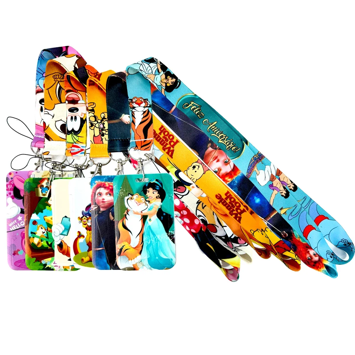Uchwyt na dokumenty Disney Mickey Mouse Smycz Niedźwiedź Telefon Lina Uchwyt na identyfikator Księżniczka…