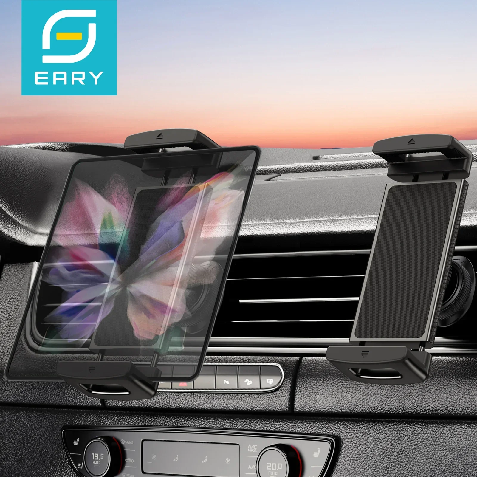 Uchwyt samochodowy na telefon Eary 360 ° Obrotowy uchwyt samochodowy do tabletu, kompatybilny z iPad Mini Air…