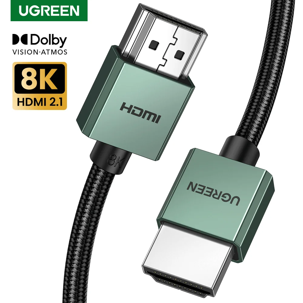 UGREEN kabel kompatybilny z HDMI 8K/60Hz kable wideo do TV Xiaomi Box Splitter switter 3D HDCP laptopy…