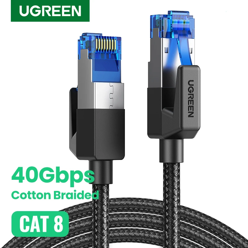 UGREEN kot 8 kabel Ethernet CAT8 40 gb/s 2000MHz sieci Nylon pleciony internetu przewód Lan do laptopów PS 4… UGREEN kot 8 kabel Ethernet CAT8 40 gb/s 2000MHz sieci Nylon pleciony internetu przewód Lan do laptopów PS 4…