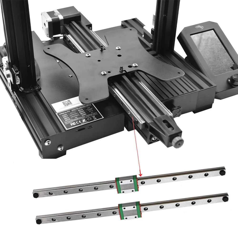 Ulepszenie prowadnicy osi Y Ender3 MGN12H 300MM, zestaw prowadnic do drukarki 3D, pasuje do Ender3/Ender3… Ulepszenie prowadnicy osi Y Ender3 MGN12H 300MM, zestaw prowadnic do drukarki 3D, pasuje do Ender3/Ender3…