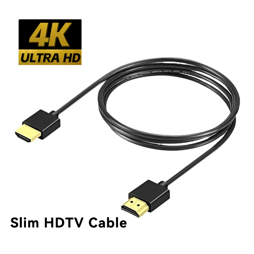Ultra cienki kabel HDTV 4K 60Hz High Speed Slim HDTV 2.0 OD 3.2mm Kabel audio-wideo 1m 1.5m 2m 3m 5m do… Ultra cienki kabel HDTV 4K 60Hz High Speed Slim HDTV 2.0 OD 3.2mm Kabel audio-wideo 1m 1.5m 2m 3m 5m do…