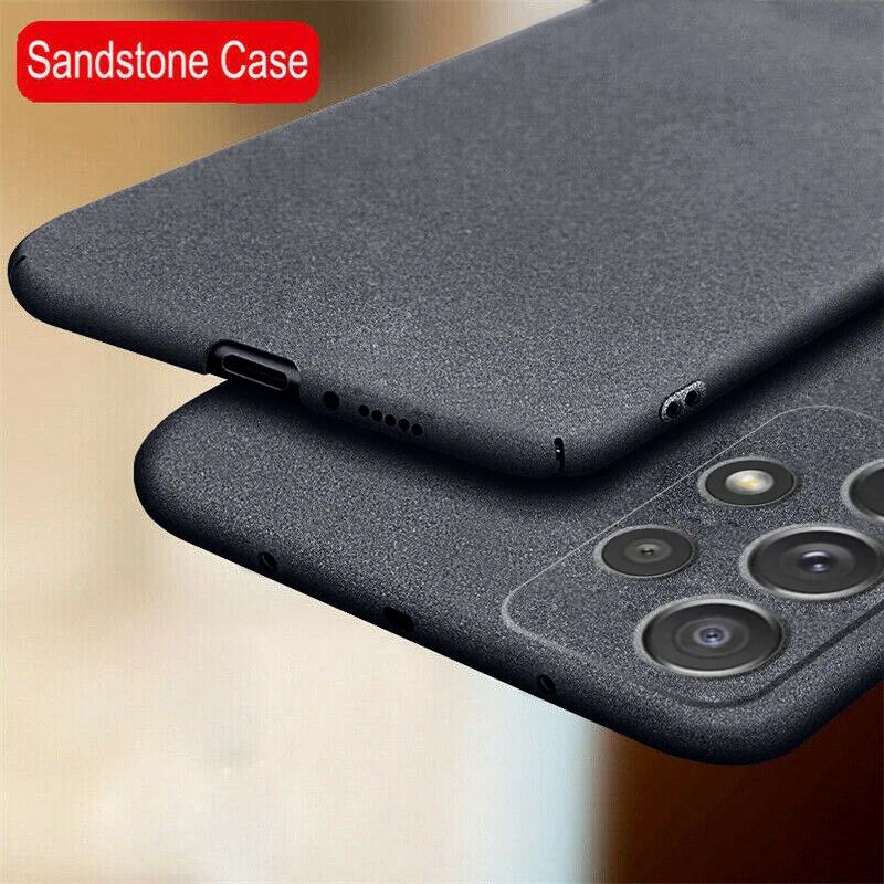 Ultra-cienkie, matowe etui z piaskowca do Samsung Galaxy A17 A55 A54 A53 S26 S25 S22 S23 S24 Ultra Plus…