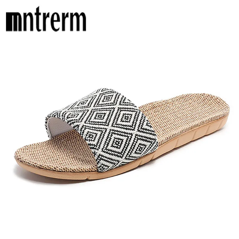 Unisex nowe damskie płaskie buty podłogowe wiosna jesień para lniane klapki japonki kapcie domowe pantofel… Unisex nowe damskie płaskie buty podłogowe wiosna jesień para lniane klapki japonki kapcie domowe pantofel…
