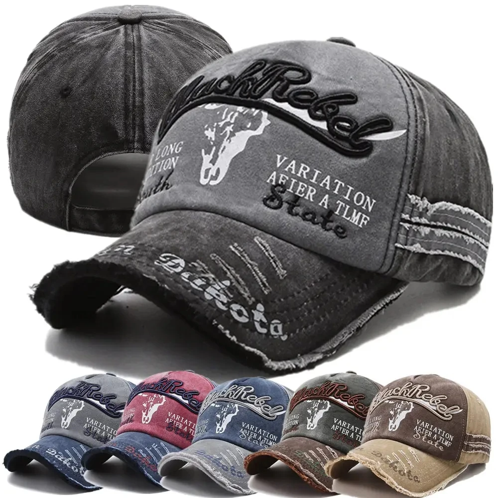 Unisex sprana bawełna czapka w stylu vintage haftowany napis czapka z daszkiem czapka z daszkiem wzór głowy… Unisex sprana bawełna czapka w stylu vintage haftowany napis czapka z daszkiem czapka z daszkiem wzór głowy…